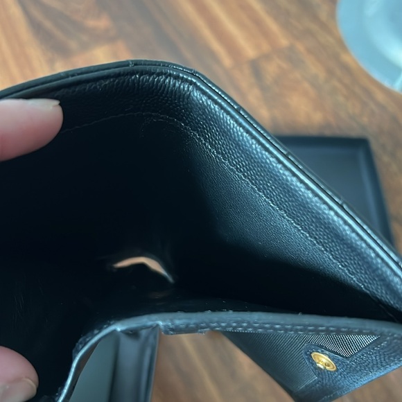 1648 Saint Laurent Black Quilted Small Wallet - Picture 7 of 9